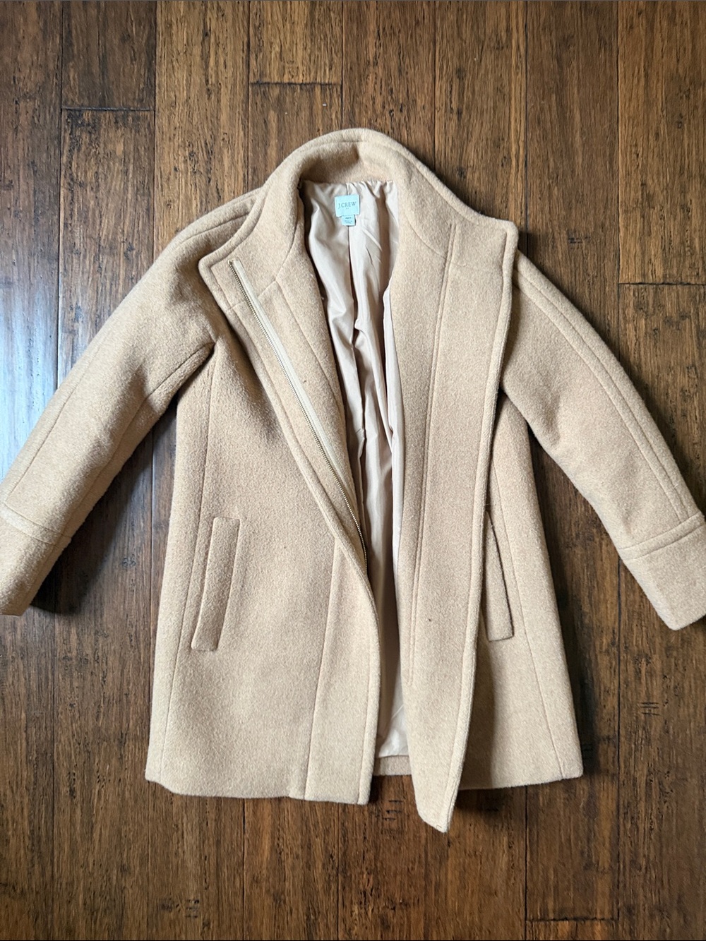 Wool-Blend Camel Coat - Women's Jacket & Coat